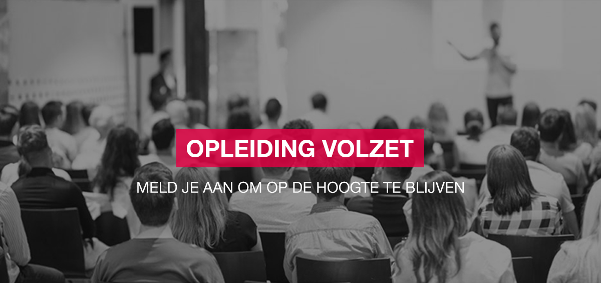 Banner event volzet